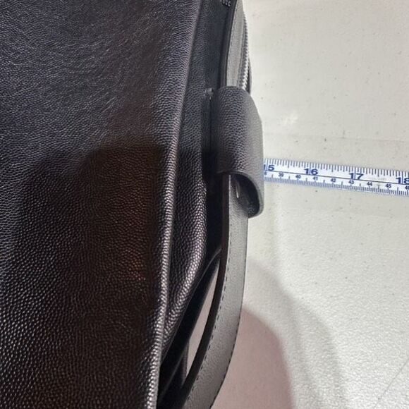 Lia Numa black leather handbag top handle bag satchel made in Italy - Picture 11 of 16